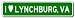 I Love LYNCHBURG, VIRGINIA City Limit Sign - Aluminum - 4 x 18 inches