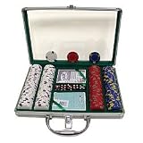 200 13 gm Pro Clay Casino Chips w/ Clear Cover Aluminum Case