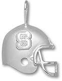 North Carolina State Wolfpack Solid Sterling Silver ''S'' ''NC'' Helmet Pendant