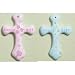 6" Blue Ceramic Cross For Boys