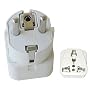 International Travel Grounded Adapter Plug - to France, Germany, Netherlands, Russia, Spain