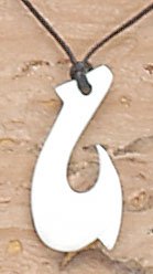 Click here to buy Fish Hook Bone Carving Pendant Choker-16.
