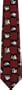 Shadow puppet neckties in silk red color Vicky Davis