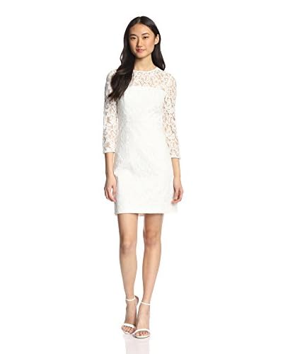4.collective Women’s Rose Lace Cropped Sleeve Dress
