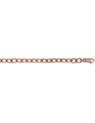 CleverEves 14Kt Gold Pink Solid Oval 6.5mm Bracelet