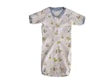 ANNA'S Preemie 100% Snuggly Soft Peruvian Cotton - Teddy and the Bee's Bag Gown with Front Opening