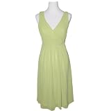 Knee Length Shirred Flower Party Dress Cocktail Bridesmaid with Removable Flower Brooch