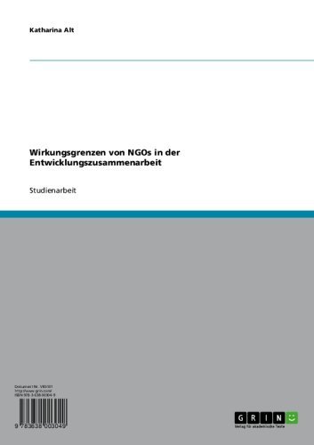 Wirkungsgrenzen von NGOs in der Entwicklungszusammenarbeit (German Edition)