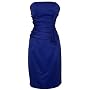 Strapless Satin Sheath Dress Formal Prom Bridesmaid Holiday Party Cocktail Gown
