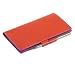 Checkbook Cover with Pen in Pumpkin and Maui Pink by Baekgaard