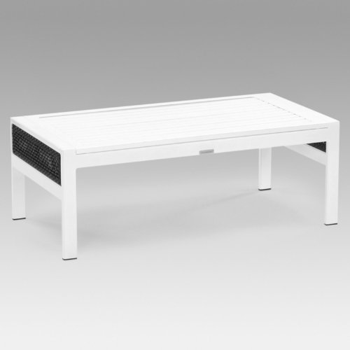 Koverton Parkview Outdoor Wicker Coffee Table Color - White Koverton Parkview Outdoor Wicker Coffee Table Color - White