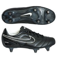 Nike Tiempo Natural II Soft Ground Football Boots - Black/Sail - Kids
