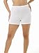 Underworks Womens 100% Cotton Cuff Leg 4-inch Inseam Bloomers 3-Pack
