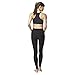TLC Sport UK Women's Figure Firming Tummy Control Sculpting Compression Standard Waist Yoga Tights Leggings Black
