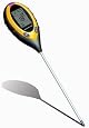 Digital 4 Way Soil and Light Tester for Plants and Lawn - pH, moisture, temperature and light level