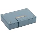 Wolf Designs Torino Light Blue Travel Jewel Box #314024
