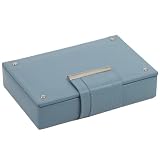 Wolf Designs Torino Light Blue Travel Jewel Box #314024