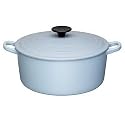 Le Creuset 22cm round casserole Satin Blue