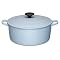 Le Creuset 22cm round casserole Satin Blue
