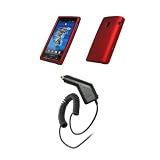 Sony Ericsson Xperia X10 Premium Red Rubberized Snap On Cover Hard Case Cell Phone Protector + Rapid Car Charger for Sony Ericsson Xperia X10 31sojTLFmcL. SL160 Sony Ericsson Xperia X10 Premium Red Rubberized Snap On Cover Hard Case Cell Phone Protector + Rapid Car Charger for Sony Ericsson Xperia X10