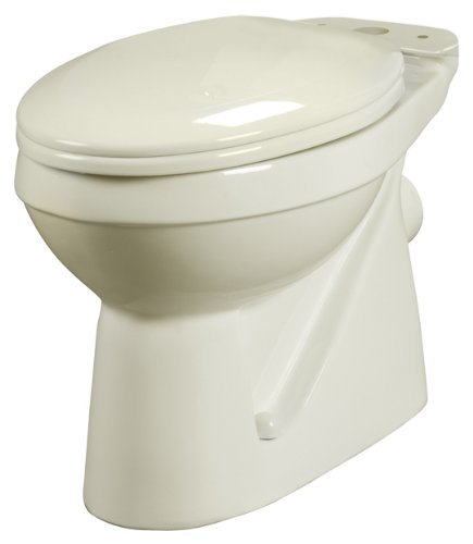 Bathroom Anywhere 38722 Macerating Elongated Toilet Bowl, Bone