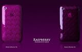 Apple iPhone 3G 3GS Hydrocarbon Case with Handwoven Pattern - Raspberry
