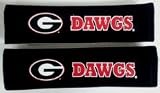 Georgia Bulldogs Velour Seat Belt Pads