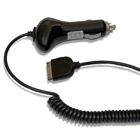 EASYi - Car Charger Black For Apple iPod All Generations and Apple iPod 2010 Models: (6G Nano 6th Generation, iPod 4G Touch 4th Generation 8GB 32GB 64GB , New iPod Classic 160GB, Apple iPhone 3GS & 4G, FCC, RoHS certified)