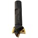 Dorian Tool D15X 15 Degree Angle DoveDex Indexable Dovetail Cutter, 3-3/16" Overall Length, 1-7/8" Cutter Diameter, 3/4" Shank Diameter, 35/64" Face Width