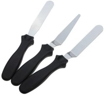 Cake Angled Straight Spatula Cake Spread Decoration 3pcs/set