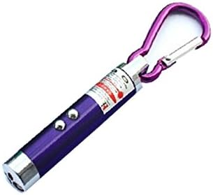 LED Mini Flashlight Compact Counterfeit Detector with UV Ultraviolet and Watermark Detection+LED Multifunctional Flashlight portable Laser Flashlight red Laser (Violet)