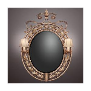 Fine Art Lamps 204155 A Midsummer Nights Dream 2 Light Mirror in Moonlit Patina by Fine Art Lamps