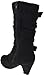 Little Girls Buckle Rhinestone Knee High Dress Boots