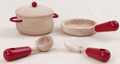 Childrens Toyshop  Toys : Wonderworld Wooden Cooking Set