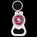 Search : San Francisco 49ers NFL Bottle Opener Key Ring (Set of 3)