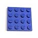 Lego Building Accessories 4 x 4 Blue Plates, Bulk - 25 Pieces per Package