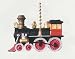 Choo Choo Train Locomotive Nursery Fan Light Pull