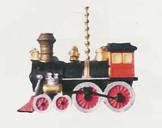 Choo Choo Train Locomotive Nursery Fan Light Pull