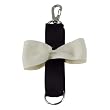 Bow Key Chain - RawSilk/Black