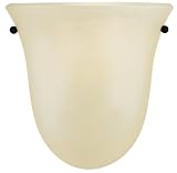 Murray Feiss WB1270GBZ One-Light Morningside Collection Half - Wall Bracket, Grecian Bronze with Cream Snow Glass Shade