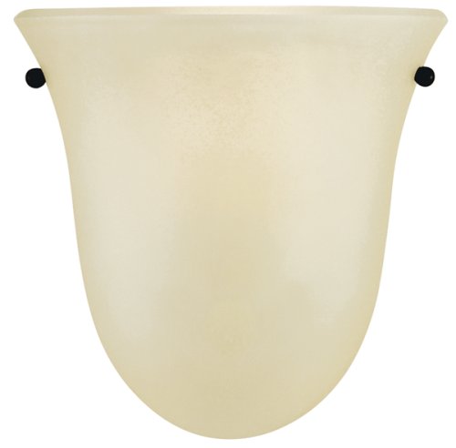 Murray Feiss WB1270GBZ One-Light Morningside Collection Half - Wall Bracket, Grecian Bronze with Cream Snow Glass Shade