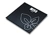 Beurer GS 27 black flower Glaswaage Design Line