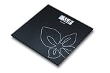  : Beurer GS 27 black flower Glaswaage Design Line