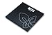 K&ouml;rperpflege & Bad : Beurer GS 27 black flower Glaswaage Design Line