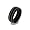 Eve's Addiction Mens Black Titanium Ring with Double Silver Stripe, 10