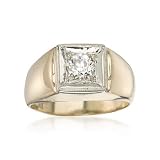 C. 1970 Vintage .65 Carat Diamond Ring In 14kt Yellow Gold. Size 7.75