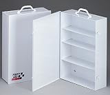 4 Shelf industrial cabinet- empty metal case w/ swing out door- 14-15/16 in. x21-7/8 in. x5-1/2 in. - 1 ea.