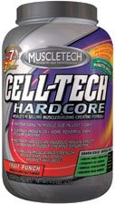 Muscletech - Celltech Hardcore Fruit Punch, 4.5 Lb Powder