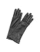 Forzieri Women's Cashmere Lined Black Italian Leather Long Gloves