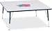 Jonti-Craft 6418JCT112 Kydz Activity Table - Square - 48 x 48 Inches, 11-15 Inch Height - Gray/Navy